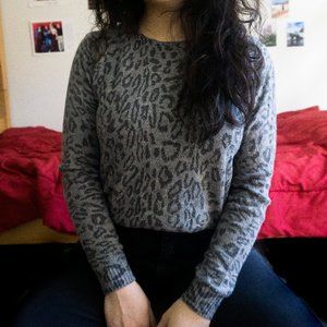 RIVER ISLAND Leopard-print sweater